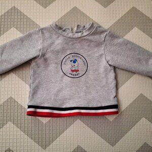 Jacadi grey sweatshirt 12 months